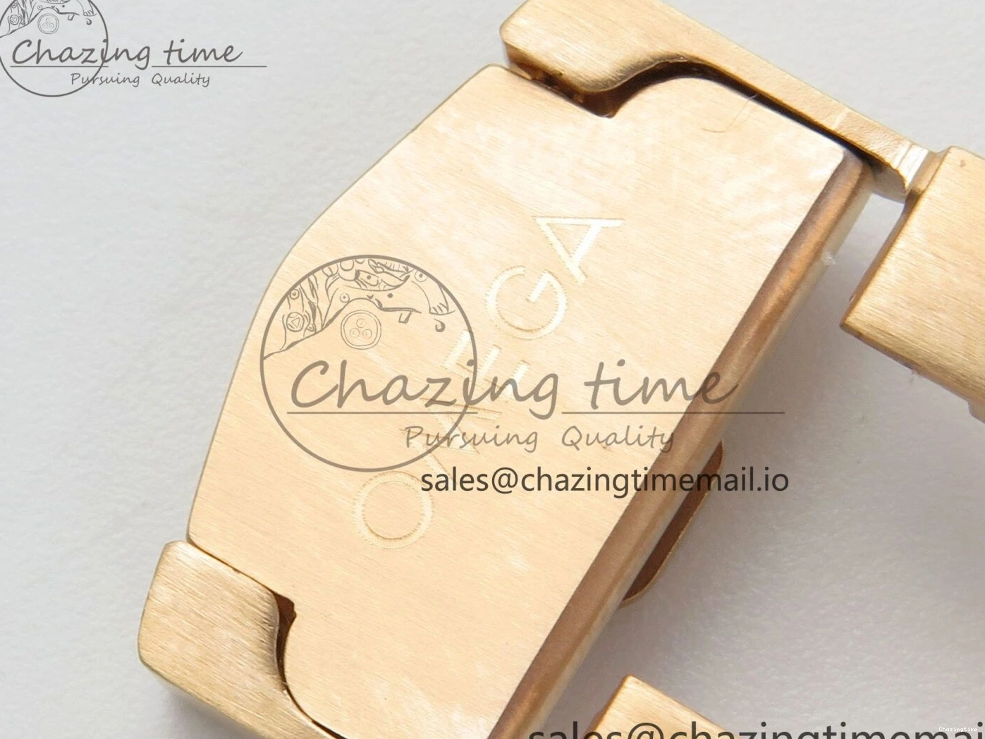 0226 Stylish Seamaster 300M Diver Rose Gold VSF 1:1 Best Edition Black Dial on Mesh Bracelet A 7662